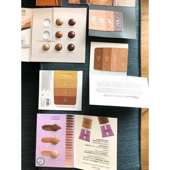DIOR HUDA Charlotte Tilbury ILIA Danessa Myricks Foundation Sample Card Bundle - Picture 5 of 9